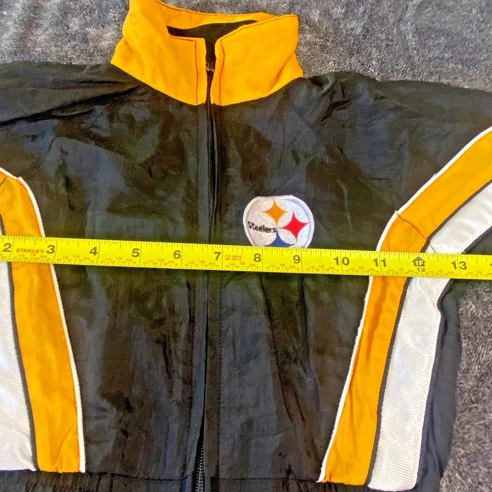 Vintage Pro Stuff Pittsburgh Steelers‎ NFL Kids Jacket Size 2T Nylon Lined 24 mo